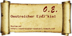 Oestreicher Ezékiel névjegykártya